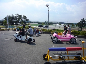 おもしろ自転車登場！